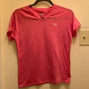 Pink under armour top